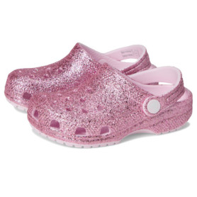 Sandales Crocs Classiques à Paillettes Lait Rose - Confort et Style