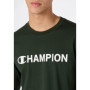 T-Shirt à Manches Longues Champion Legacy pour Homme - Vert Graphique Taille L