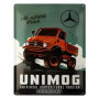Plaque Métallique Rétro Daimler Truck Unimog - Décoration Vintage 30x40 cm