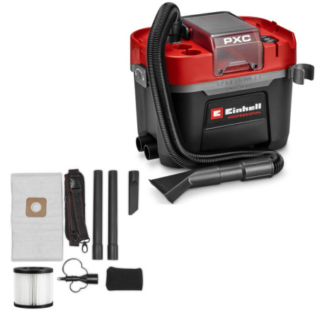 Aspirateur sans fil Einhell Professional TP-VC 18/10 Li BL - Puissant et maniable