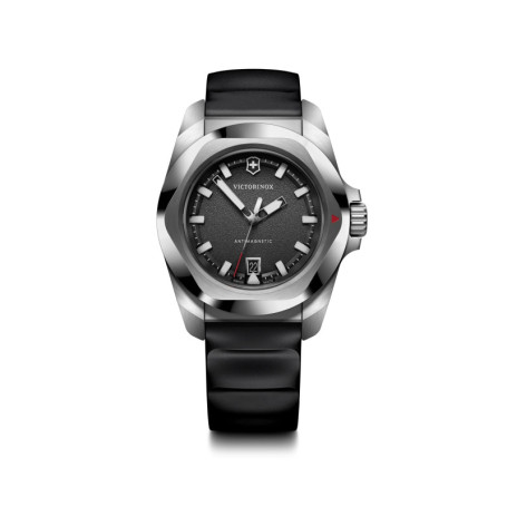 Montre Victorinox I.N.O.X à Quartz - Cadran Noir et Bracelet Caoutchouc 41 mm