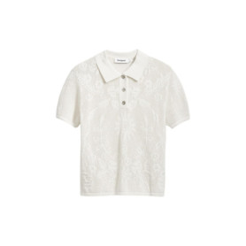 Chemise à motifs floraux Desigual pour adulte - Manches courtes, Blanc, XL