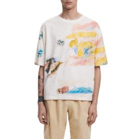 Pull Desigual Helsinki Blanc pour Adulte - Manches Courtes XL