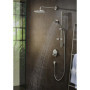 Raccord Mural Hansgrohe FixFit S en Bronze Brossé avec Clapet Anti-Retour