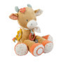 Nattou Vache d'Activité Mila - Doudou Beige avec Hochet et Miroir