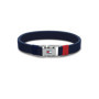 Bracelet en Cuir Bleu Marine pour Homme - Tommy Hilfiger