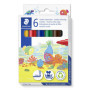Feutres Jumbo Staedtler Noris 340 pour Enfants - 6 Couleurs Assorties