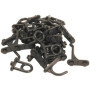 Crochets Muraux Valex - Set de 30 Pièces Noir
