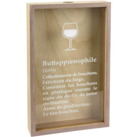 Cadre Décoratif Bouchon Addict en Bois et Verre - La Chaise Longue