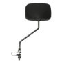 Rétroviseur Vélo Universel Noir 110x80mm avec Fixation Réglable