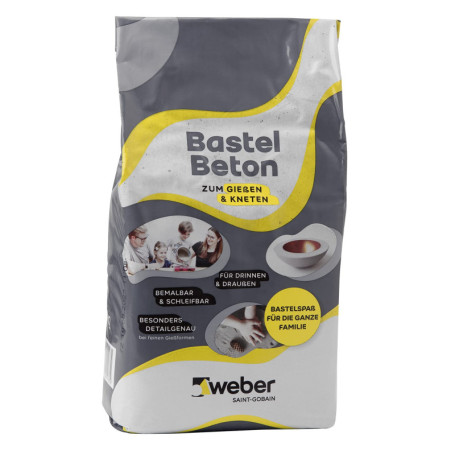 Béton de Bricolage Weber 5 kg - Idéal pour Créations Intérieures et Extérieures