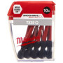 Set d'Embouts de Vissage Milwaukee TX20 - 10 Pièces de 50 mm