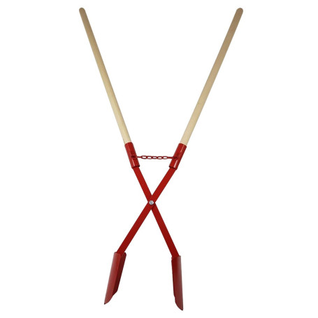 Bêche Tarière Rouge Berger + Schröter - Outil de Jardinage Durable