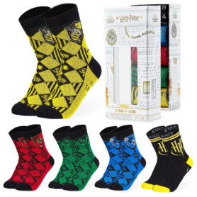 Lot de 5 Chaussettes Enfant Harry Potter - Maisons de Poudlard
