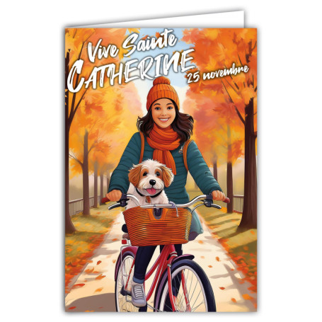 Carte de Vœux Vive Sainte Catherine - Fête des Catherinettes