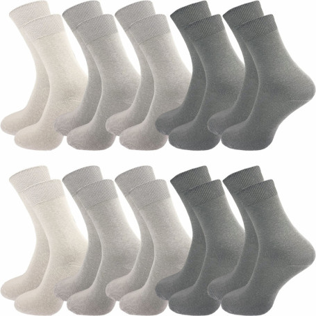 GAWILO Chaussettes en Coton Douces - 10 Paires Confortables pour Homme et Femme