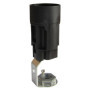 Douille Support Bougie E14 Tibelec en Plastique et Métal - Noir