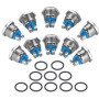 Pack de 10 Interrupteurs Bouton-Poussoir Momentané 16mm QitinDasen