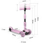 Trottinette 3 en 1 Ricokids pour Enfants - Tricycle et Balance Rose