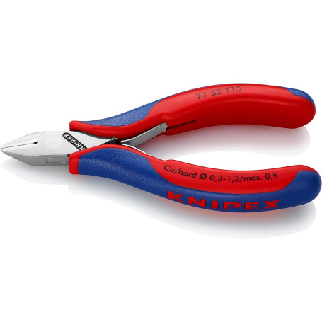 Pince coupante Knipex pour électronique - 115 mm, ergonomique et précise