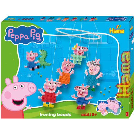 Coffret Créatif Hama Peppa Wutz avec 4000 Perles à Repasser