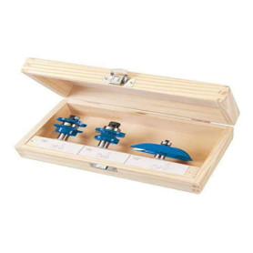 Jeu de 3 fraises TCT pour portes à panneau - Silverline