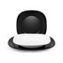 Service de Vaisselle 18 Pièces Black&White - H&H pour 6 Personnes