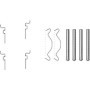Kit d'accessoires plaquettes de frein HELLA pour Toyota - Modèle 8DZ 355 203-221
