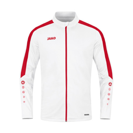 Veste JAKO Power en Polyester Mixte Blanc Rouge