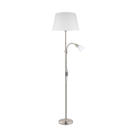 Lampadaire Moderne Conesa en Acier Nickelé Mat - Eglo