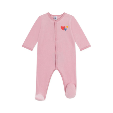 Pyjama Unisexe en Velours Bouclette Charme - Petit Bateau 9 Mois