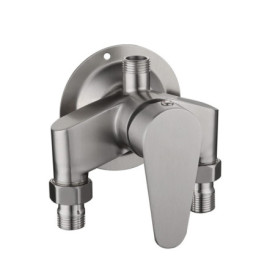 Robinet de Douche Exposé en Acier Inoxydable Shuiltad avec Interrupteur de Température