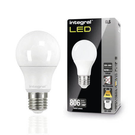 Pack de 4 Ampoules LED E27 8.8W 2700K - Économie d'Énergie