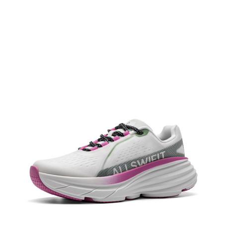 ALLSWIFIT Chaussures de Course Confortables Femme - Blanc/Rose