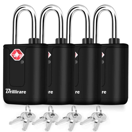 Lot de 4 Cadenas de Voyage TSA - Sécurisez Vos Bagages avec Style