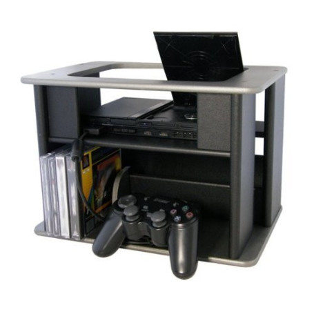 Support Universel en Bois pour Consoles PS2 Slim, PSone, N64 et DC