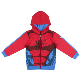 Sweat à Capuche Spiderman pour Garçons - Vêtement Marvel Rouge