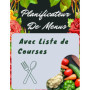 Planificateur de Menus avec Liste de Courses - 52 Semaines