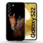 Coque TPU Multicolore pour Samsung Galaxy S22 avec Motif Cheval