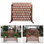 Clôture en Bois Extensible FWTXZTER - Barrière Mobile et Pliable pour Jardin