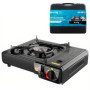 Réchaud Gaz Portable Axig pour Camping - 2200W avec Mallette de Transport