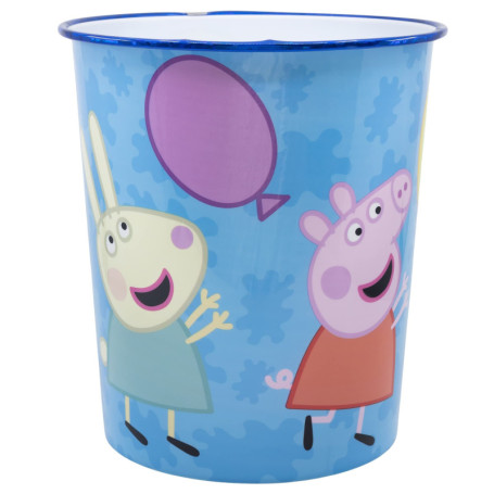Poubelle en plastique Peppa Pig pour enfants