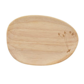 Plateau de Voyage en Bois d'Hévéa - Design Räder