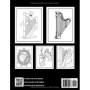 Livre de Coloriage Musical pour Harpe - 30 Pages Relaxantes