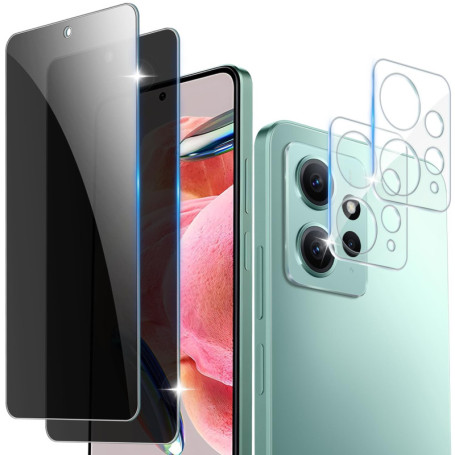 Vuciya Lot de 2 Protections Écran Anti-Espion pour Xiaomi Redmi Note 12