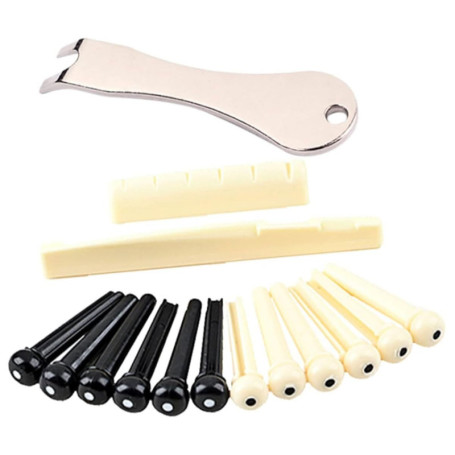 YANGWEN Chevilles de Guitare Acoustique avec Extracteur - 15 Pièces