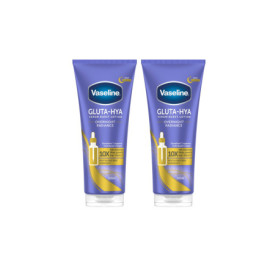 Vaseline Gluta-Hya Lotion Éclat Nuit - Soin Hydratant Corps 2x200mL