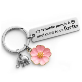 Porte-Clés YISCOKO en Acier Inoxydable - Cadeau Idéal pour Femmes