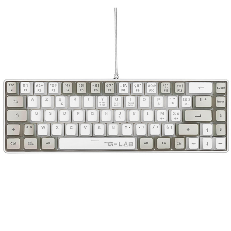 Clavier Gamer The G-Lab Keyz Hydrogen 60% - Compact et Silencieux