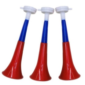 Lot de 3 Trompettes Vuvuzela en Plastique - Accessoires de Fête Sportive